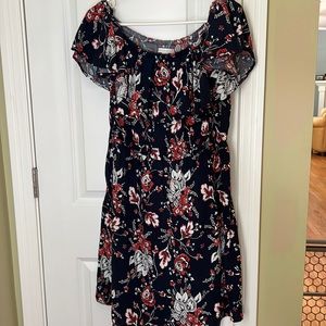 Westport brand ruffle top dress w elastic waistband XL